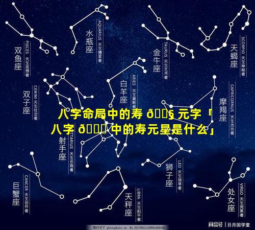 八字命局中的寿 🐧 元字「八字 🐅 中的寿元星是什么」